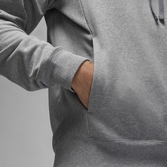 Nike Air Jordan Breakfast Club Mikes Gym Hoodie Size Medium Gray Jumpman Fleece - Picture 7 of 14